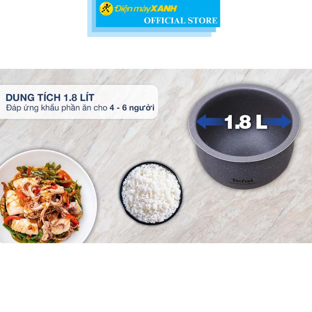 Nồi cơm điện tử Tefal 1.8 lít RK733168 - Hàng Chính Hãng