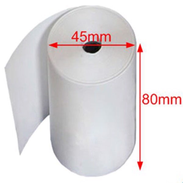 Giấy in bill nhiệt K80 x 45mm bọc bạc