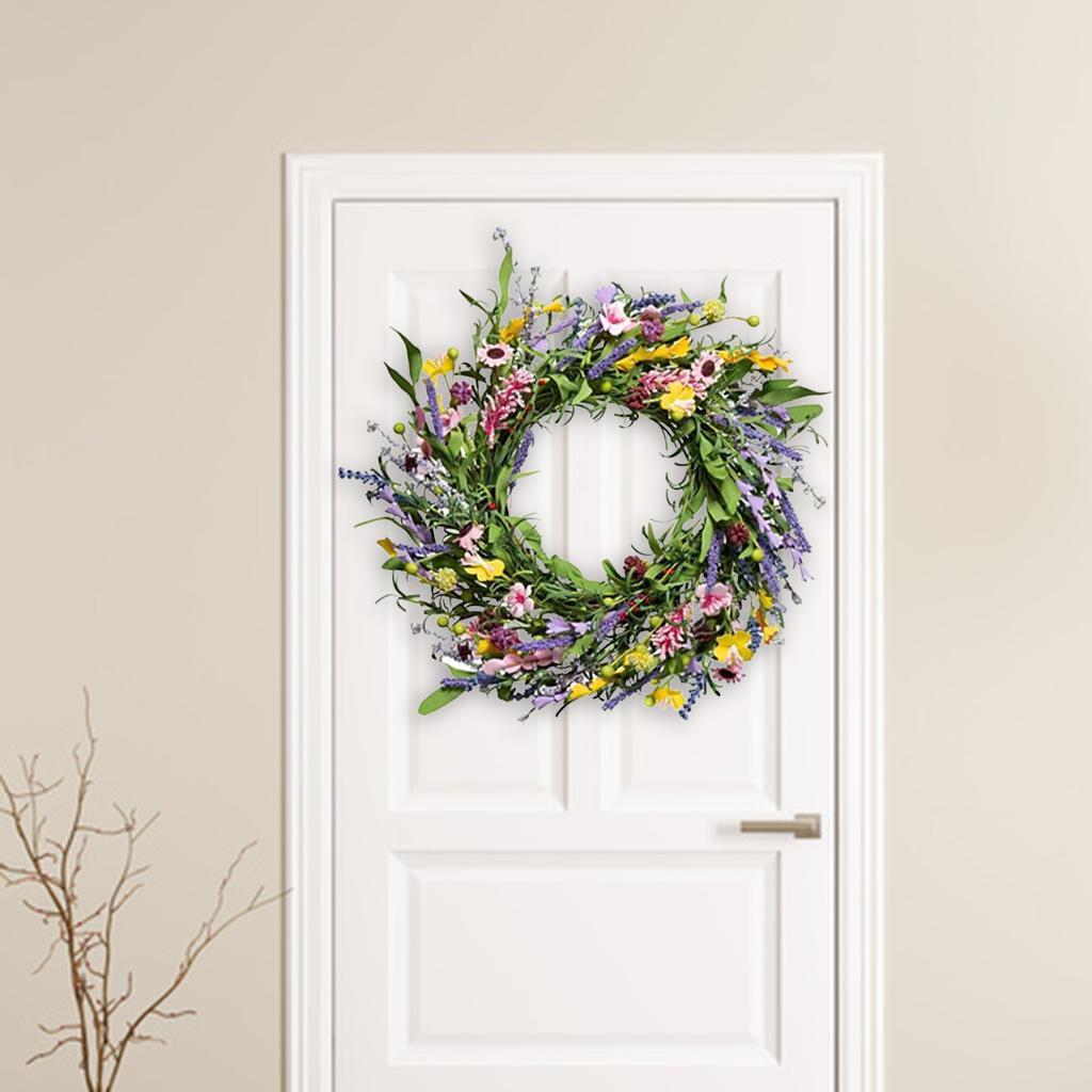 Large Front Door Wreath Artificial Flower Garland Hanging  Decor