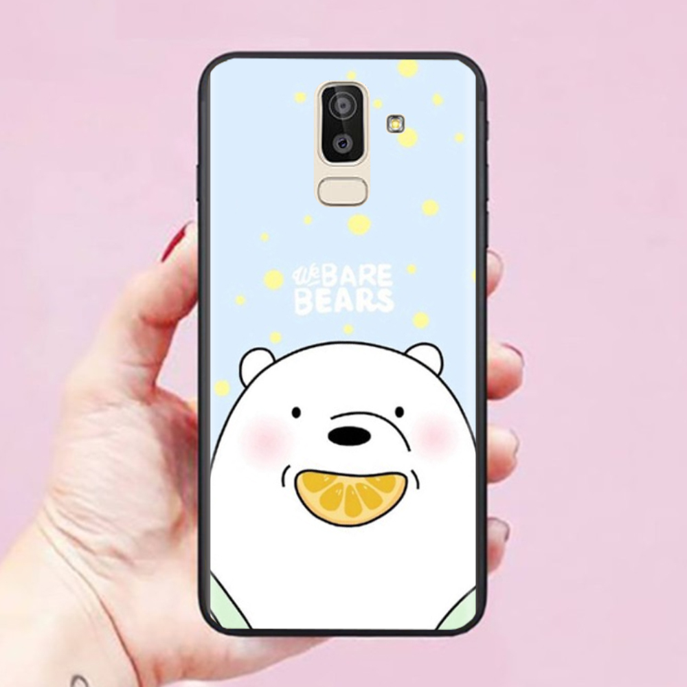 Ốp lưng dành cho điện thoại Samsung Galaxy J8 hình Chú Gấu Cute