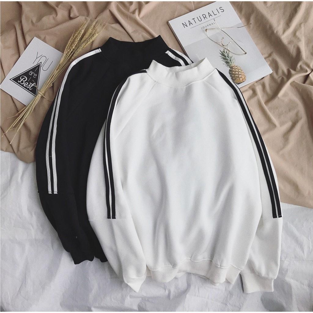 Áo sweater kẻ tay (unisex nam nữ đều mặc được)