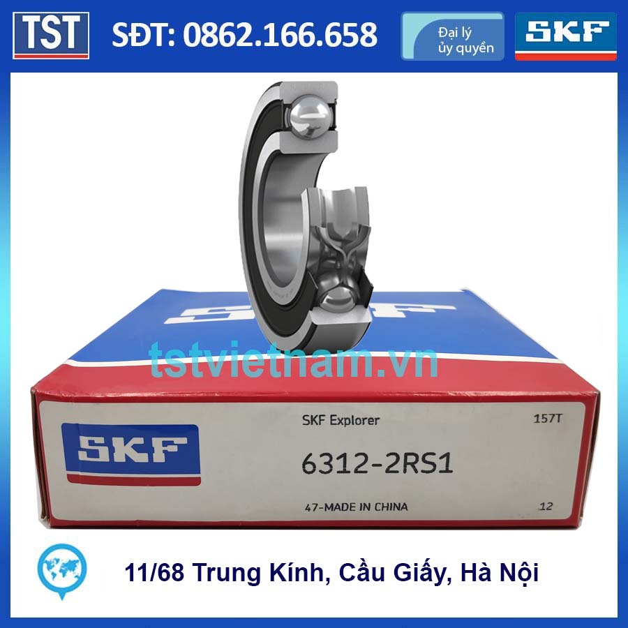 Vòng bi bạc đạn SKF 6312-2RS1