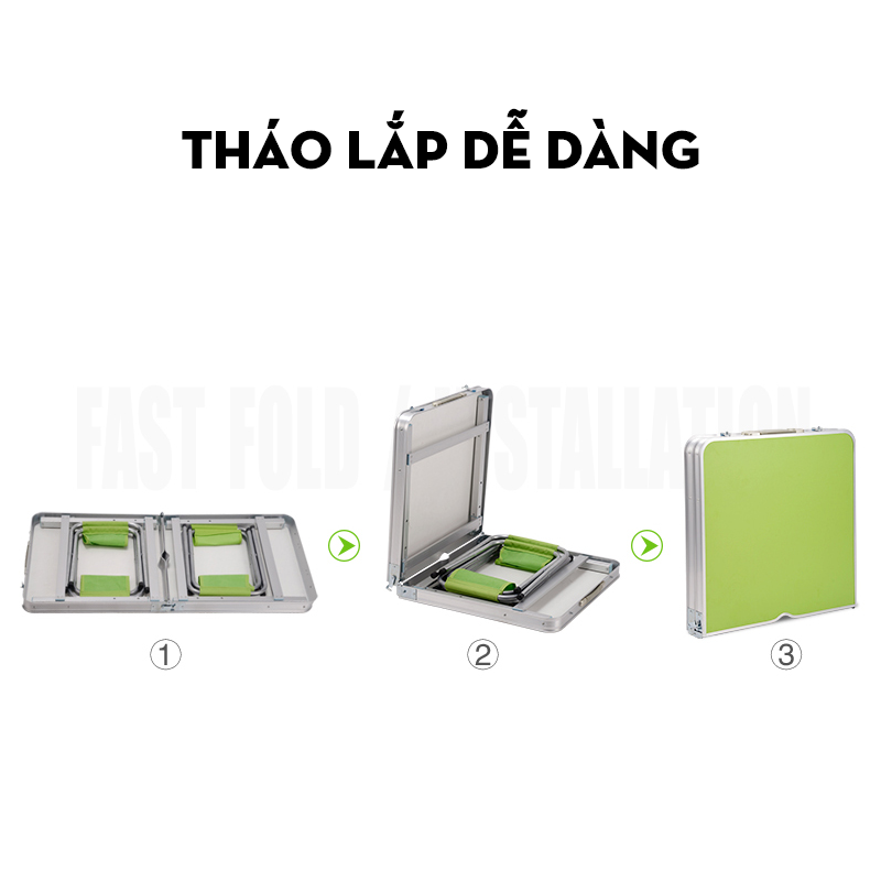 Bàn xếp dã ngoại ngoài trời ( Mầu ngẫu nhiên ) - Hàng chính hãng