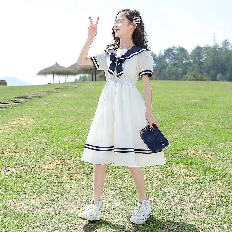 DONGSHOP HOT Trẻ em ăn mặc cô gái váy công chúa mùa hè 2022 phong cách phương Tây váy trẻ em lớn mùa hè cô gái váy mùa hè