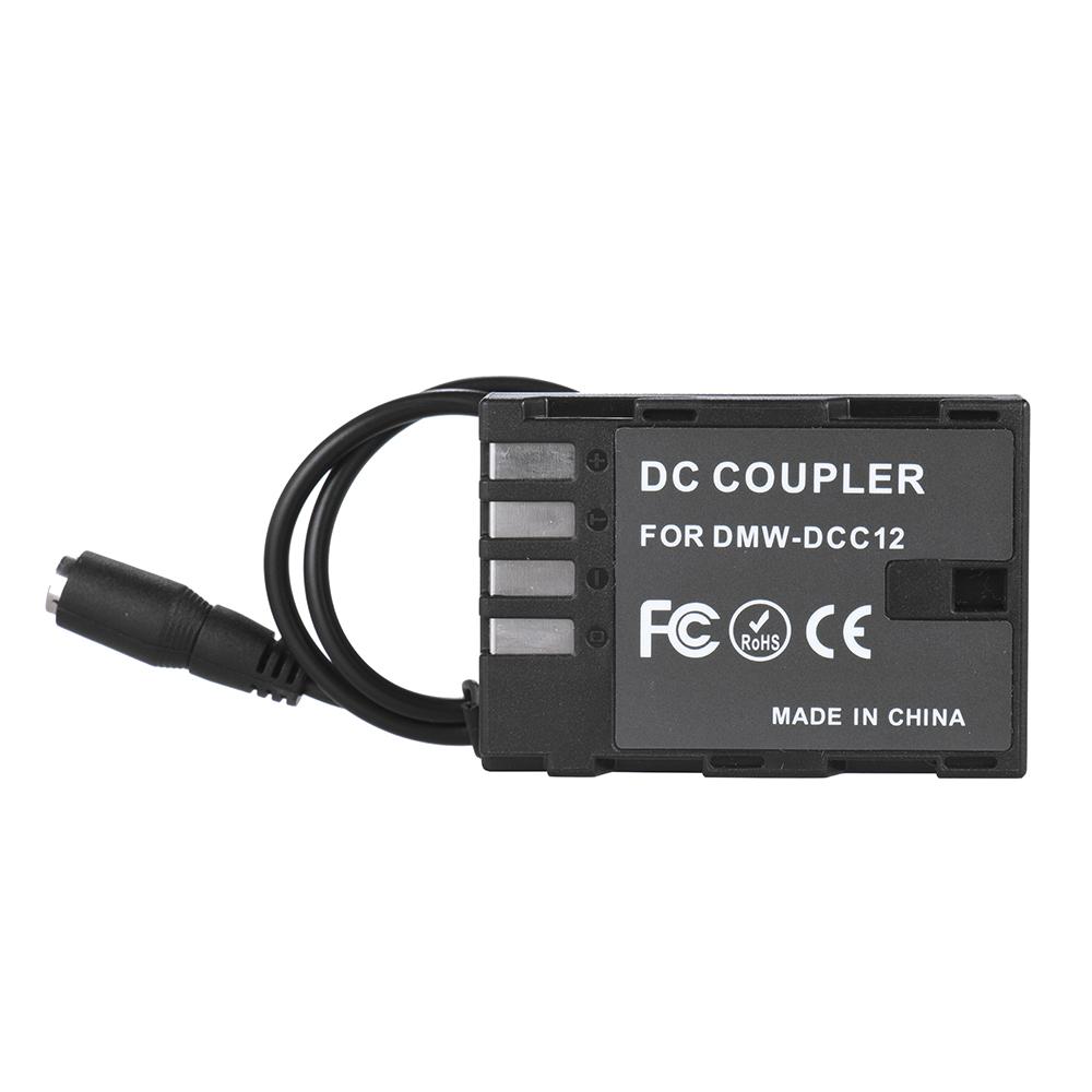 Bộ nối pin giả Andoer DMW-DCC12 Đầu nối bộ ghép nối DC cho máy ảnh Panasonic DMC-GH3 DMC-GH4