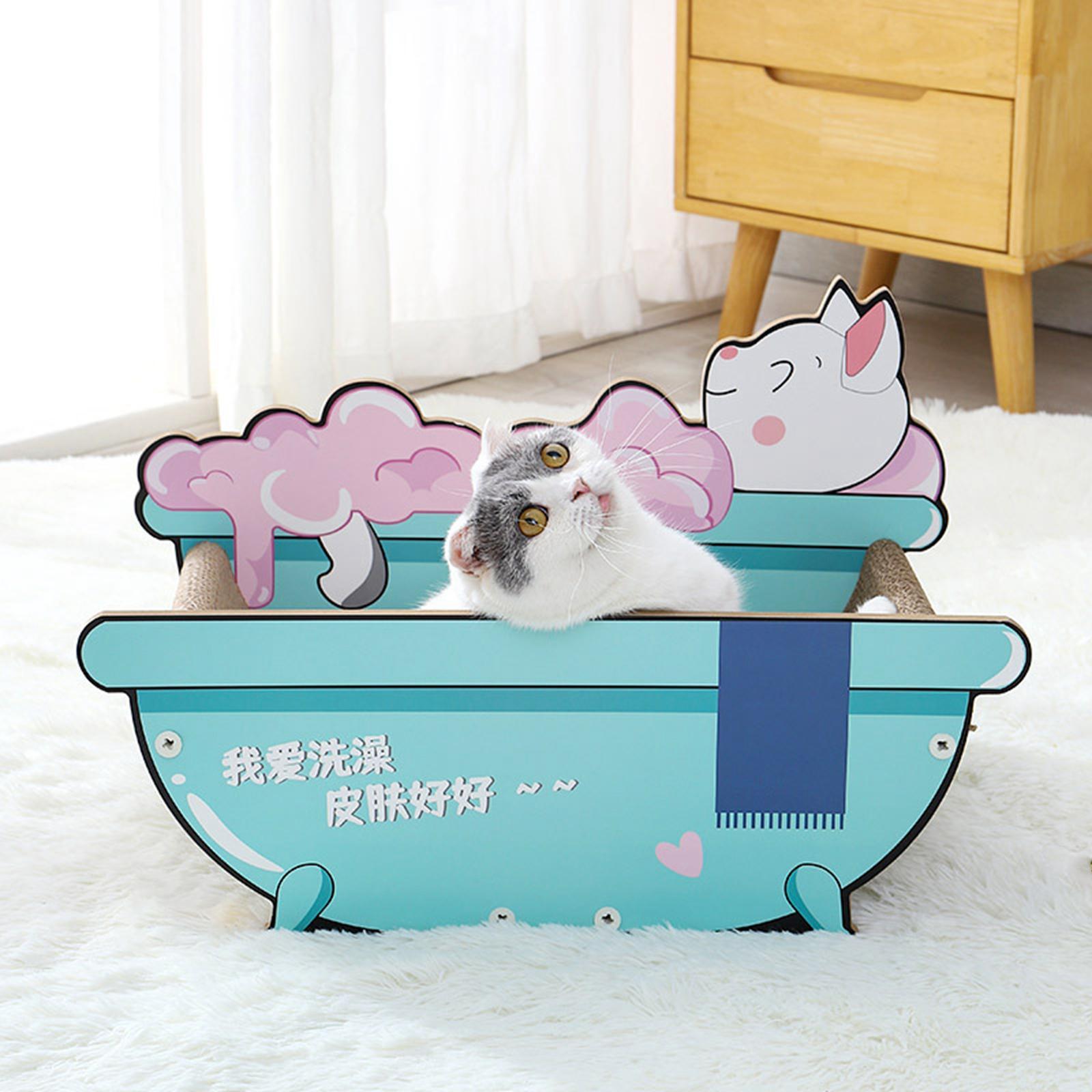 Boat Cat Scratcher Lounge for Small Medium and Large Cats Cat Scratching Mat