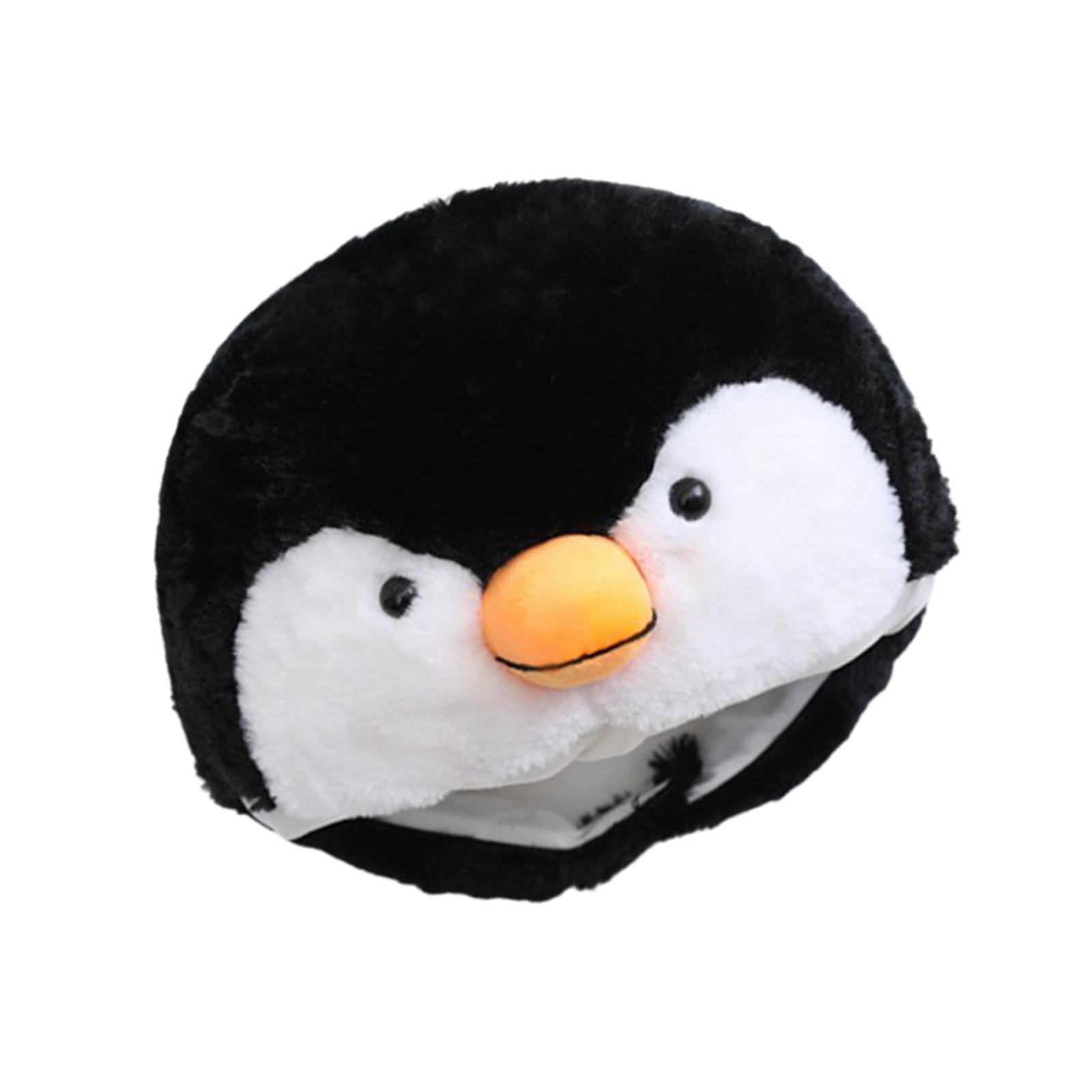 Penguin Plush Hat Ski Hat Costume Cartoon Plush Hat for Christmas Cosplay