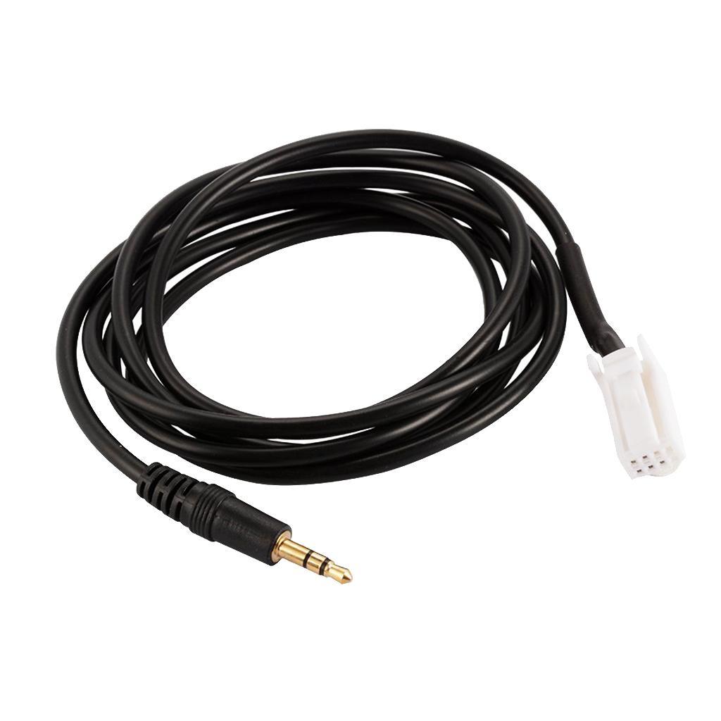 Car Audio 3.5mm Aux in Jack 8 Pin Plug Adapter Cable for