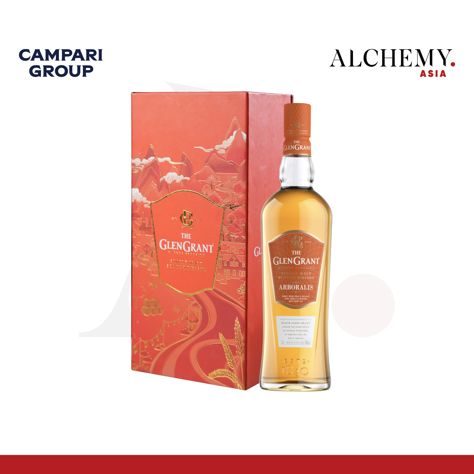 [TET EDITION 2024] Rượu Glen Grant Arboralis Scotch Whisky Single Malt 40% 1x0.7L