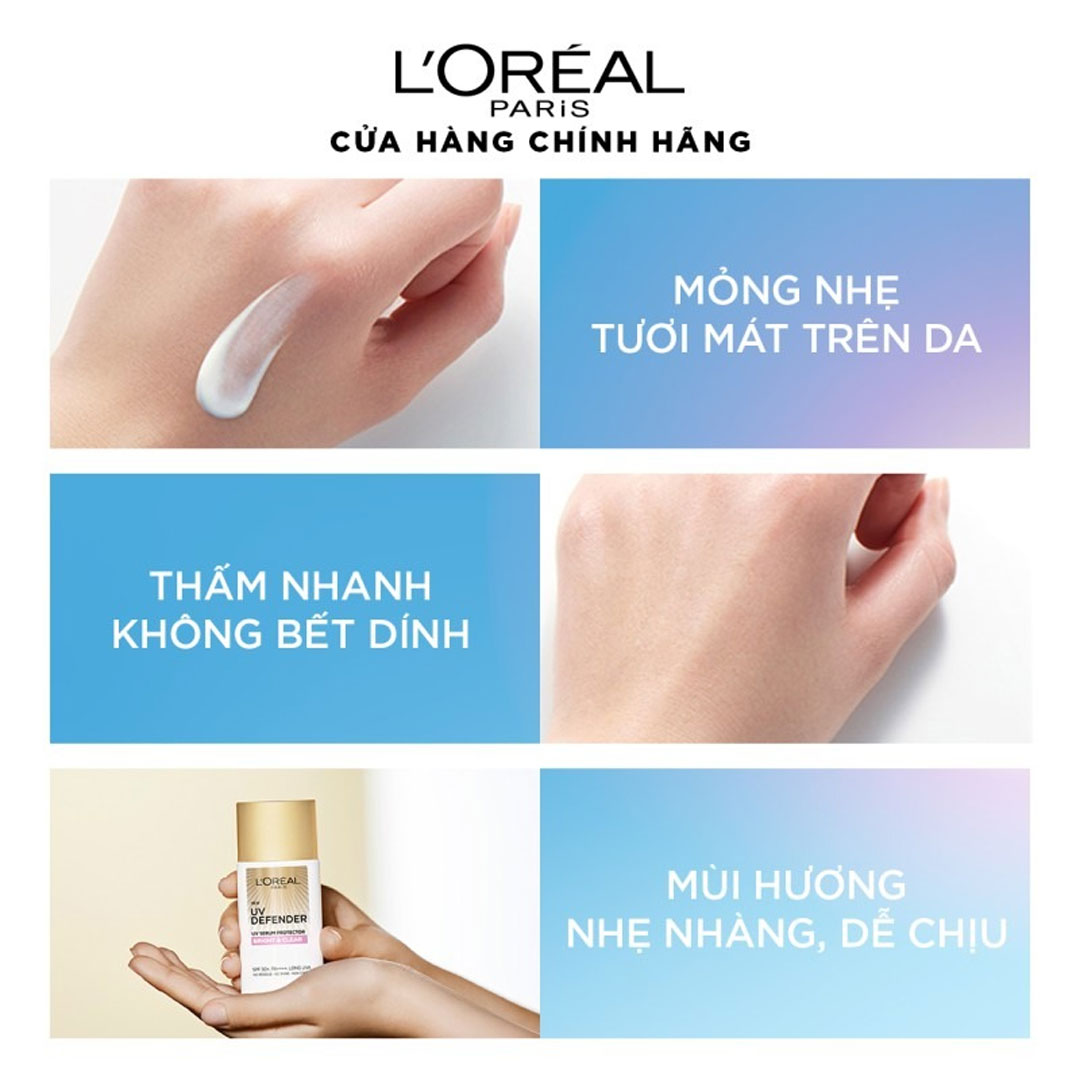 Kem Chống Nắng L’Oreal Mịn Nhẹ Nâng Tông Giảm Thâm Nám 15ml