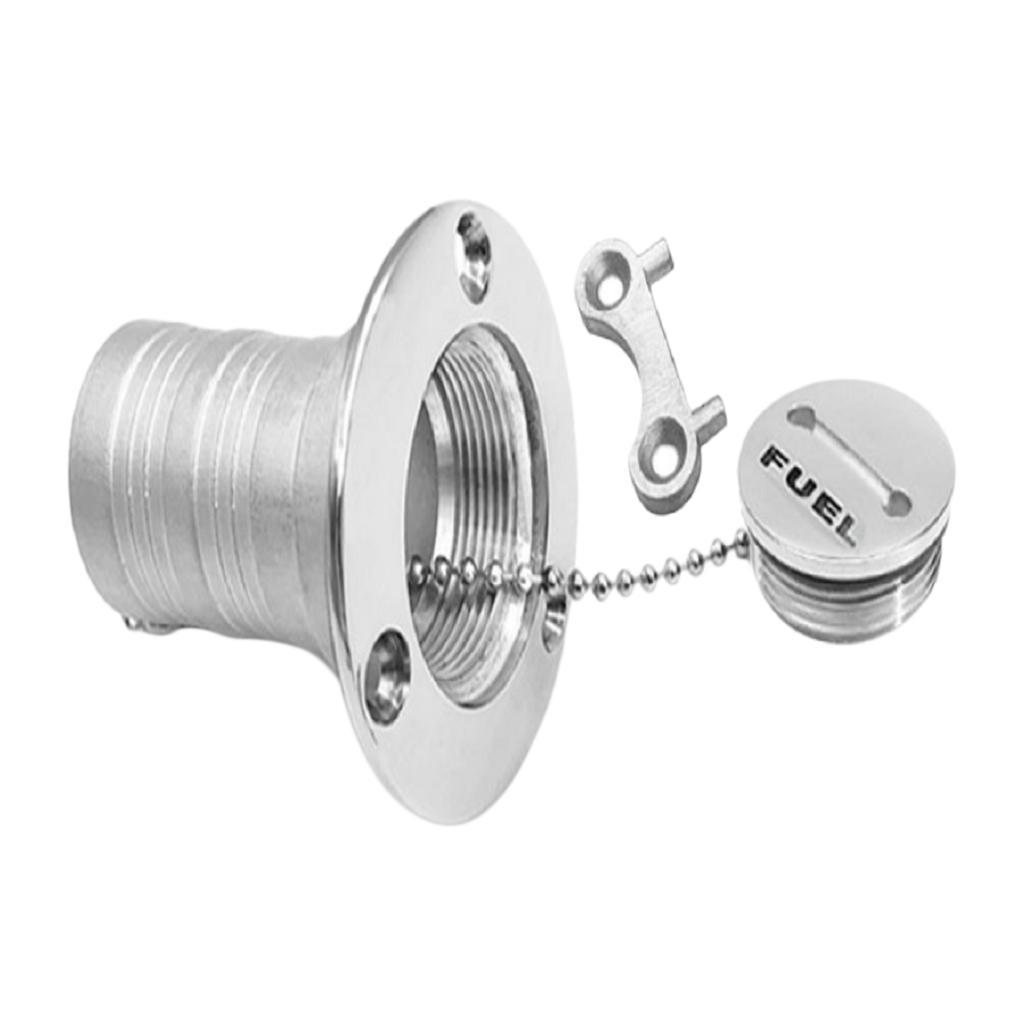 1.5"/38mm Boat Deck Fill / Filler - Fuel Water Fill Marine Stainless Steel
