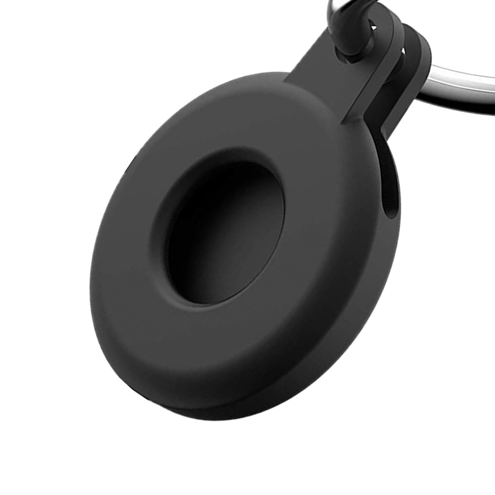 Silicone Case Protector Cover with Keychain Loop Ring Holder Compatible with Air Tags, Anti-scratch