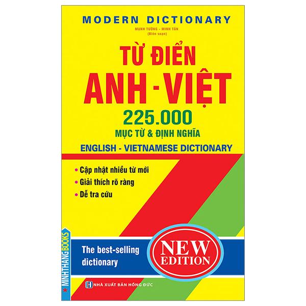 Từ Điển Anh Việt 225.000 Mục Từ Và Định Nghĩa (Bìa Cứng) (Tái Bản)