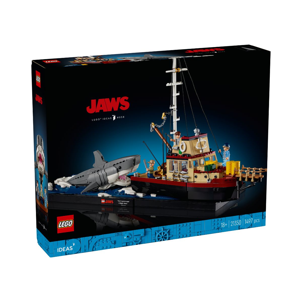 LEGO IDEAS 21350 Đồ Chơi Lắp Ráp Hàm Cá Mập  (1497 chi tiết)