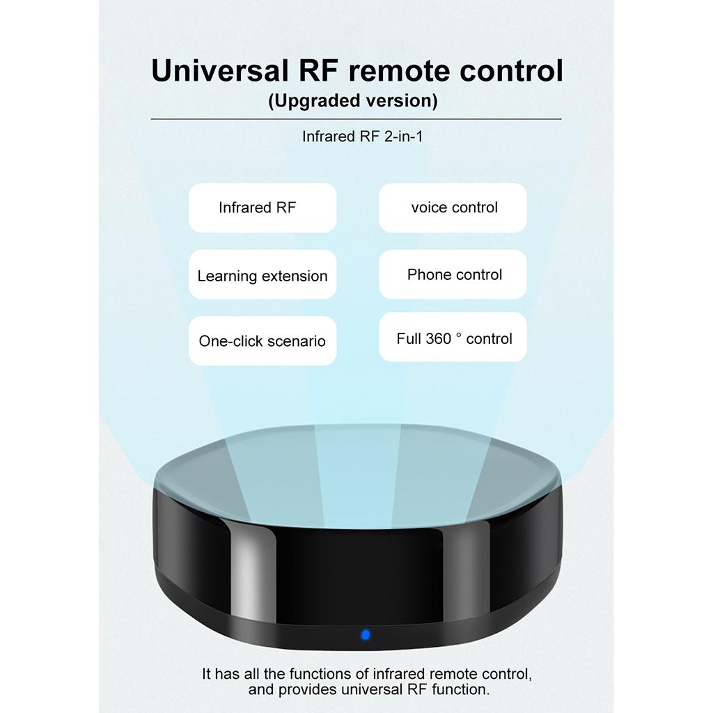 Wifi Smart IR Remote Voice Control AC, TV, Fan, STB Remote Control by App RF Infrared Home Smart Remote Controller