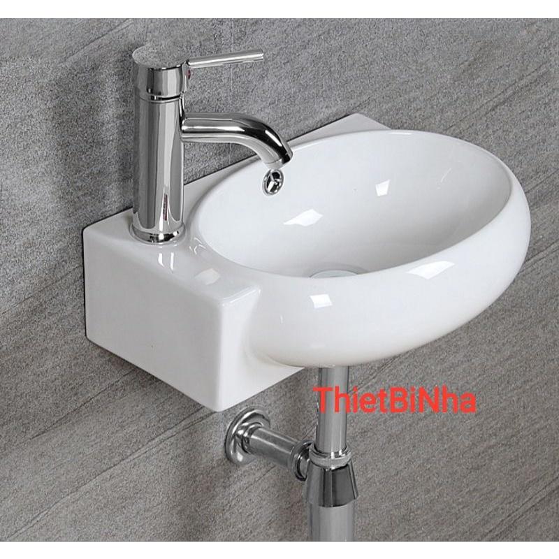 Lavabo vuông treo tường, đặt bàn siêu nhỏ,hàng Việt Nam cao cấp