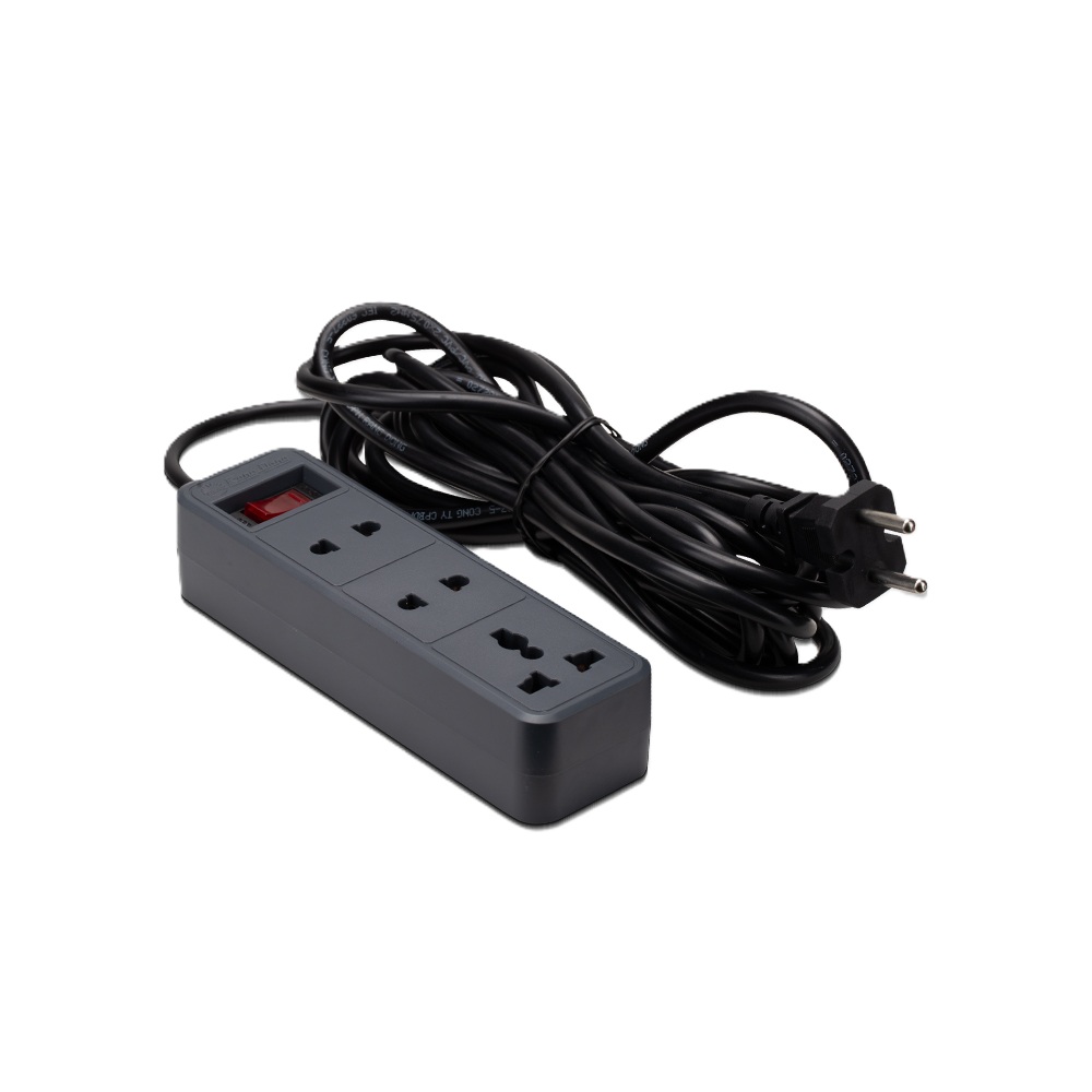 Ổ cắm điện Rạng Đông OC05 3C/10A dây dài 2m và 5m đa năng chịu tải tốt, chịu nhiệt an toàn - Hàng chính hãng