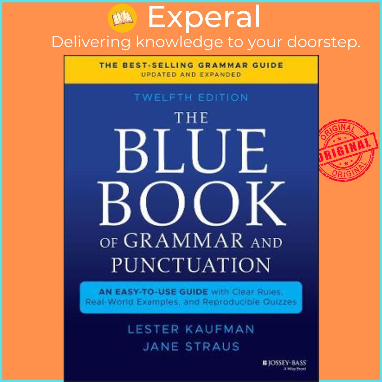 Hình ảnh Sách - The Blue Book of Grammar and Punctuation: An Easy-to-Use Guide with Cle by Lester Kaufman (US edition, paperback)
