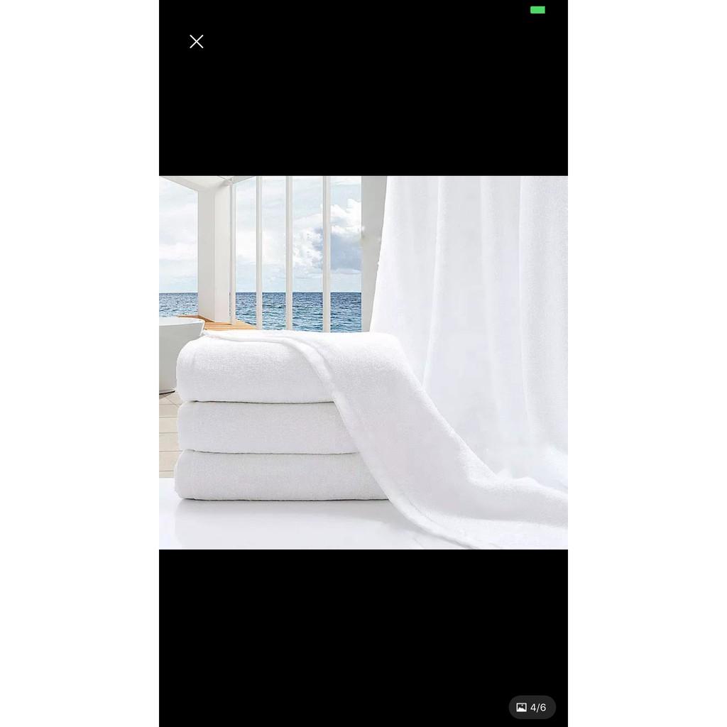 Khăn tắm trắng 50*100 cm, 210 gr
