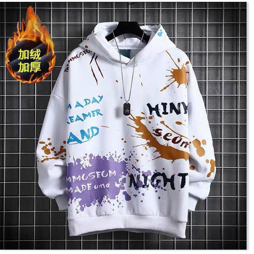 Áo khoác hoodies có mũ nam hoạ tiết cực chất rực rỡ phong cách mới 2021 THỜI TRANG MỚI KINGSHOP79