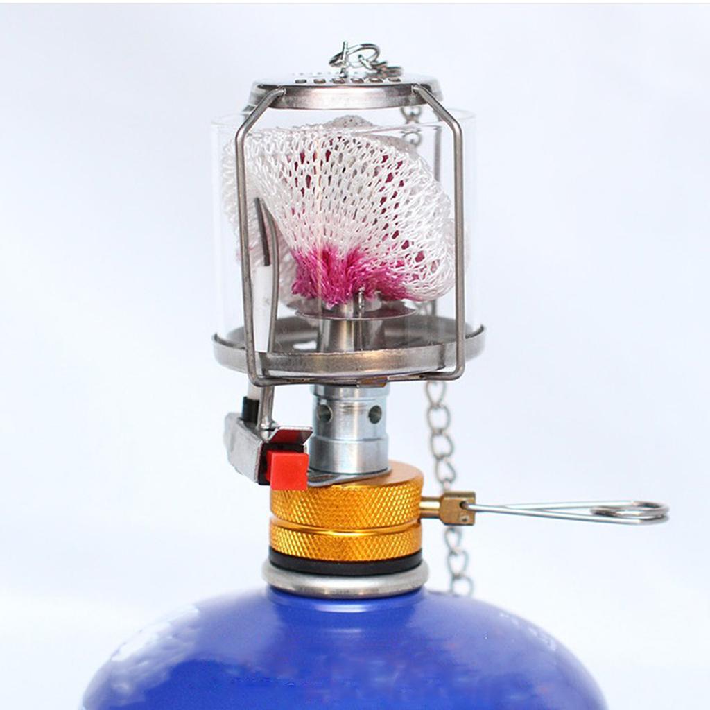 Mini Gas Lantern Camping Fishing Trekking Picnic Compact Fuel Lamp 10 Mantles