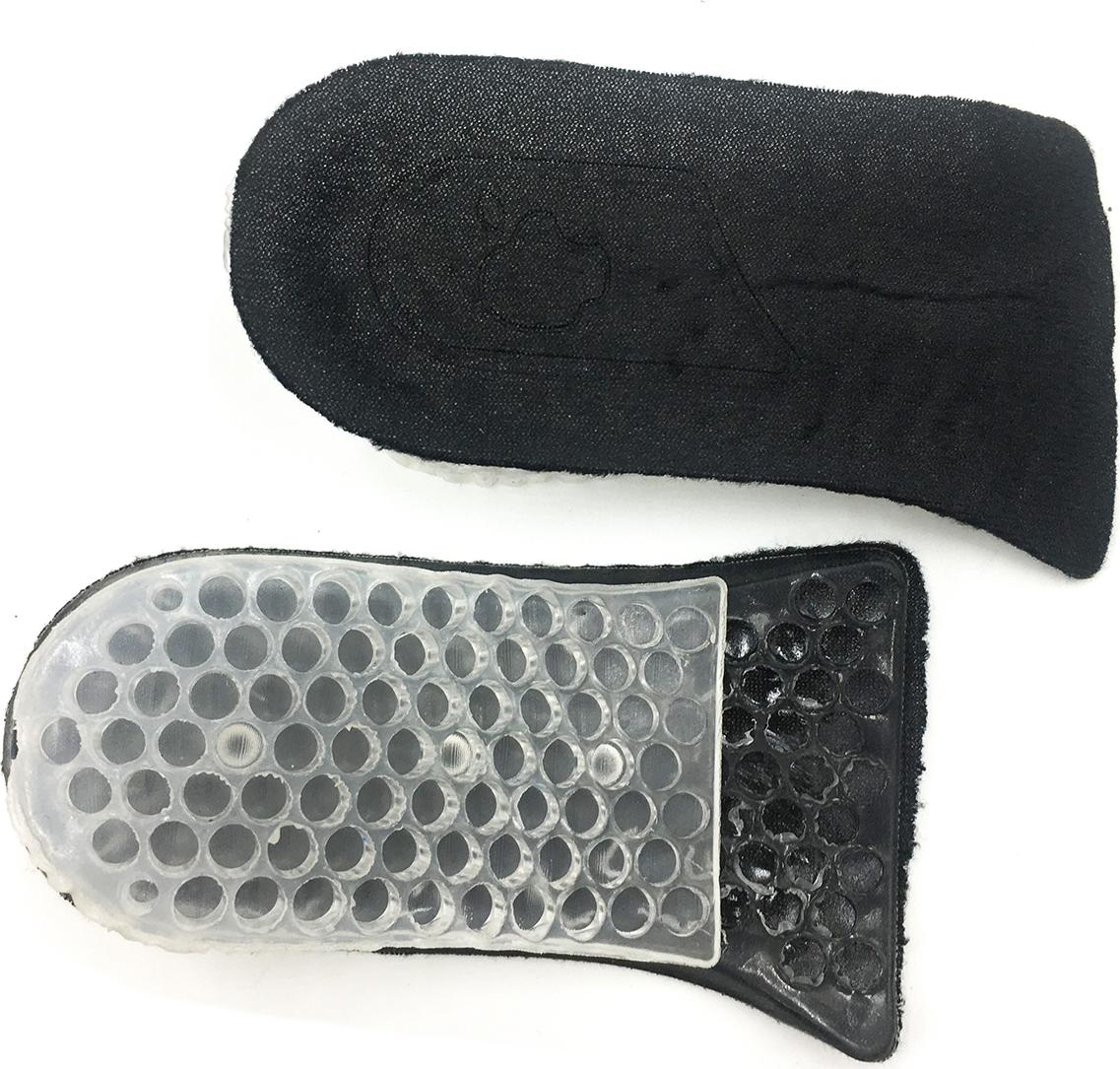 Bộ 1 cặp lót giày tăng chiều cao gel nửa bàn 2 lớp