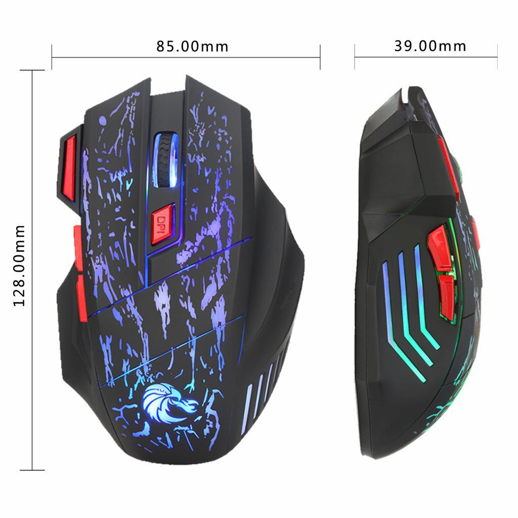 5500DPI Adjustable Optical Wired Gaming Mouse for Gamer 7Button Laptop USB#2