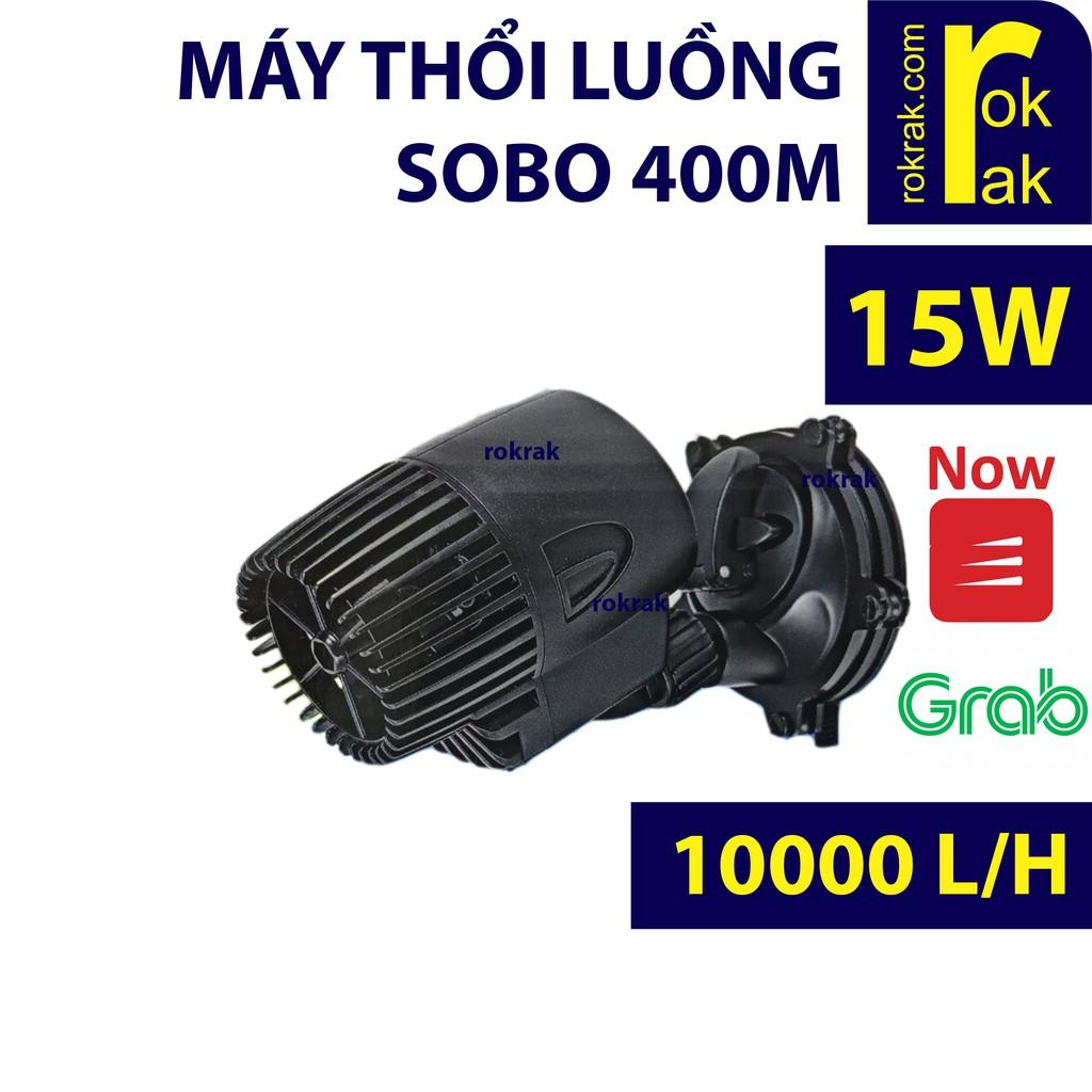 Máy thổi luồng, tạo sóng 1 đầu SOBO WP-400M 15W cho hồ cá