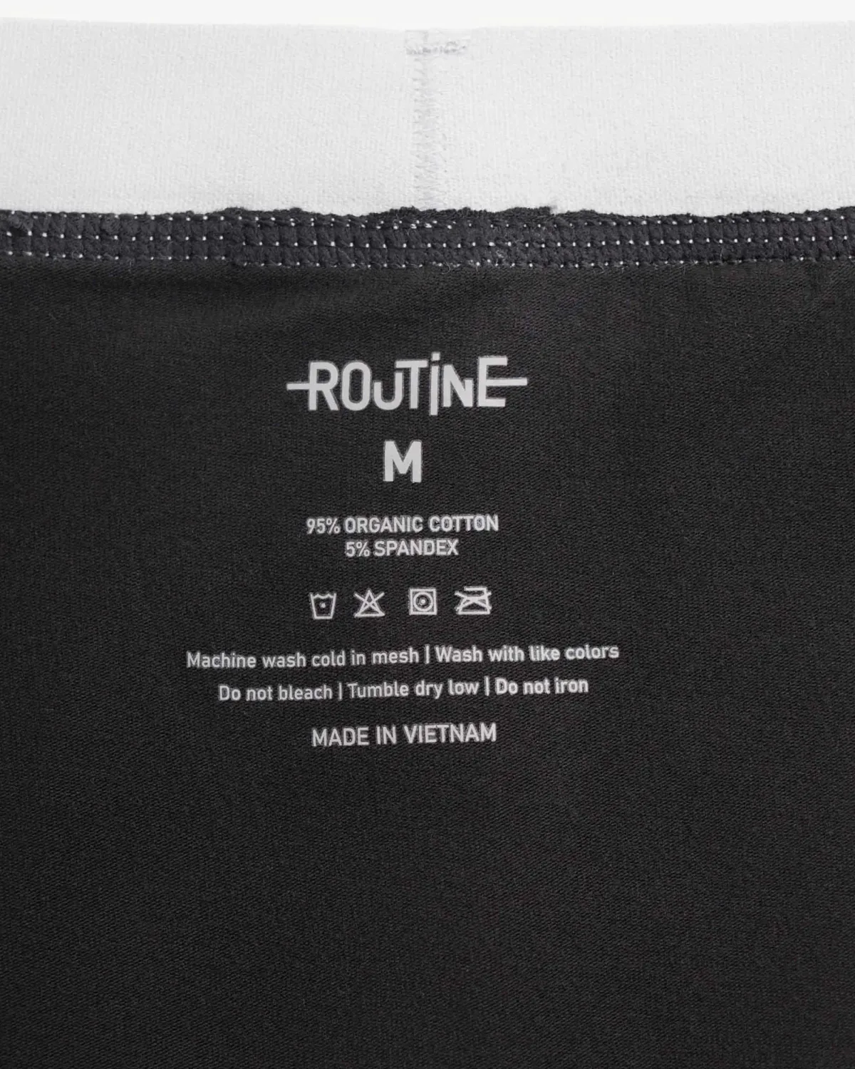 Quần Lót Nam Organic Cotton Trơn phối lưng. Boxer - RT 10F24UND005 | ROUTINE CÀ MAU
