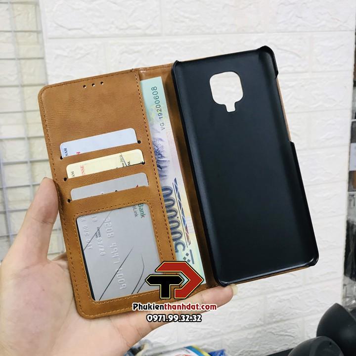 Bao da dạng ví dành cho Xiaomi Redmi Note 9 Pro, Note 9S, Note 9 Pro Max Wallet Leather Case