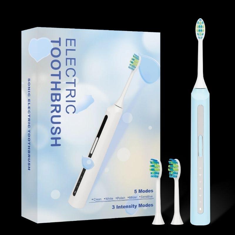 Bàn chải điện TEKKIN TI-863 5 chế độ tặng hộp đựng cá tính đánh cực mạnh  - hàng chính hãng