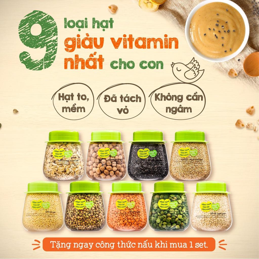 Set 3 hạt ăn dặm tăng cân hữu cơ MĂMMY: Yến Mạch, Diêm Mạch, Kiều Mạch