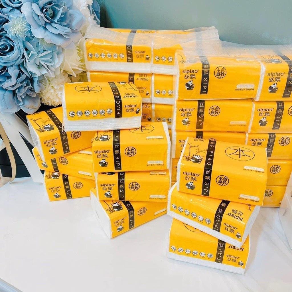 SET 10 GÓI GIẤY GẤU TRÚC SIỂU RẺ , 3 LỚP