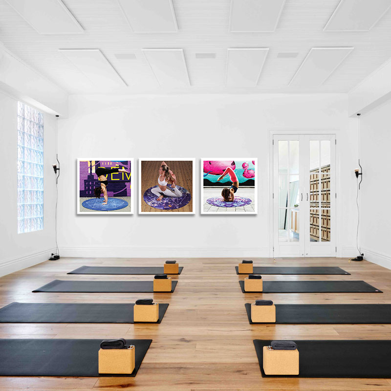 Bộ 3 Tranh yoga Khỏe và Đẹp| Tranh treo tường phòng tập W1962
