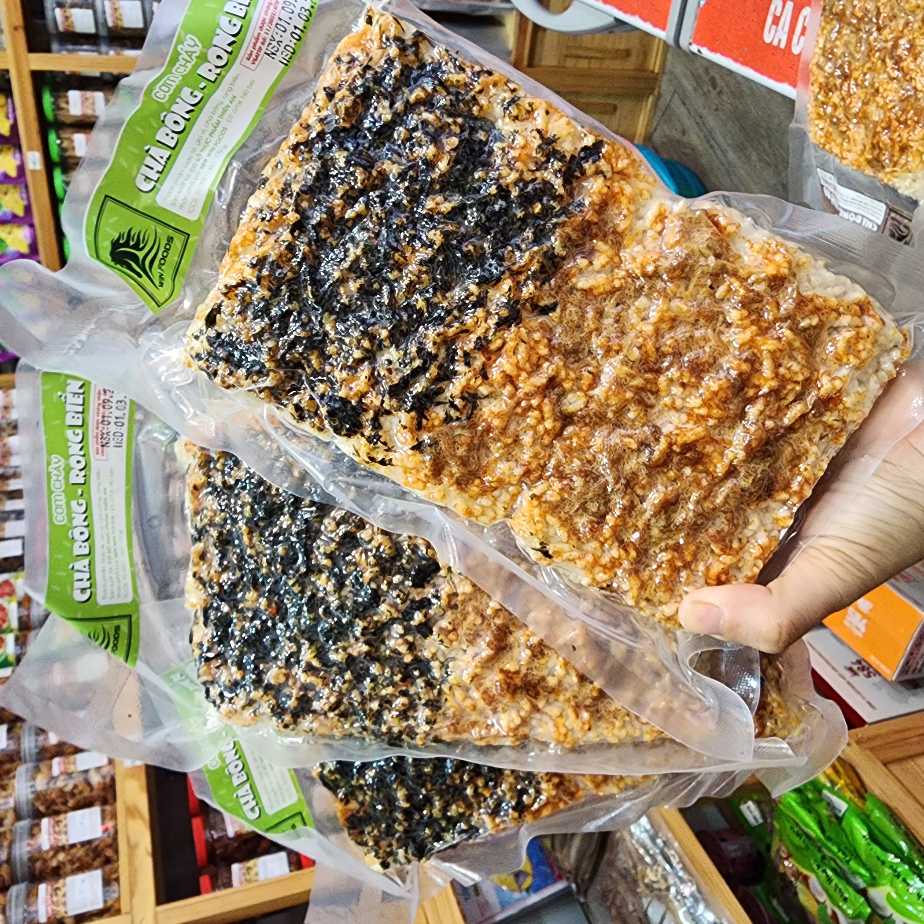 Đặc Sản Nha Trang- Cơm Cháy Chà Bông Mix 5 Vị Thơm Ngon Giòn Giòn, Seavy Gói 200 gram