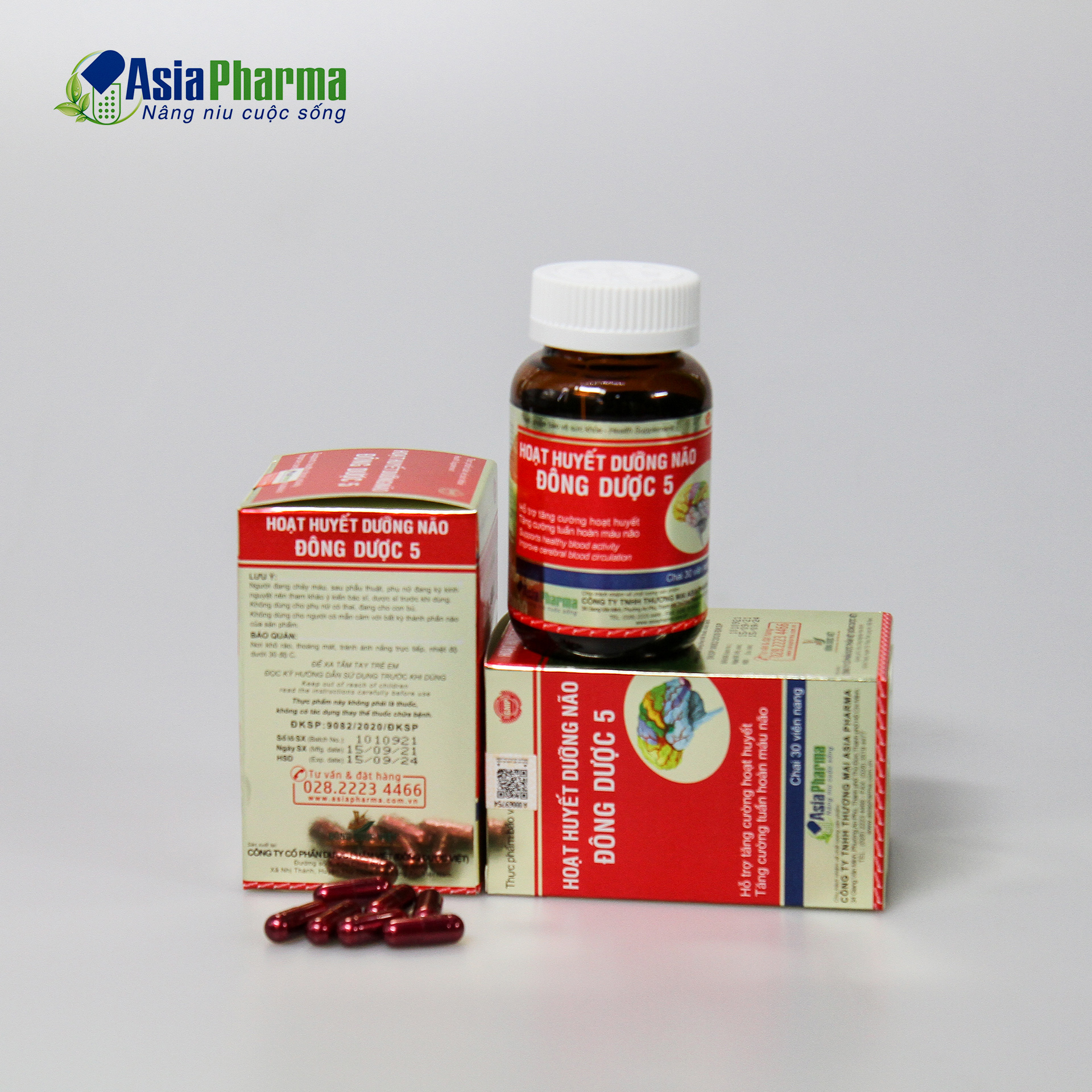 Combo 12 hộp viên uống hoạt huyết dưỡng não đông dược 5 hỗ trợ thiểu năng tuần hoàn não, giảm đau đầu, thực phẩm chức năng bổ não