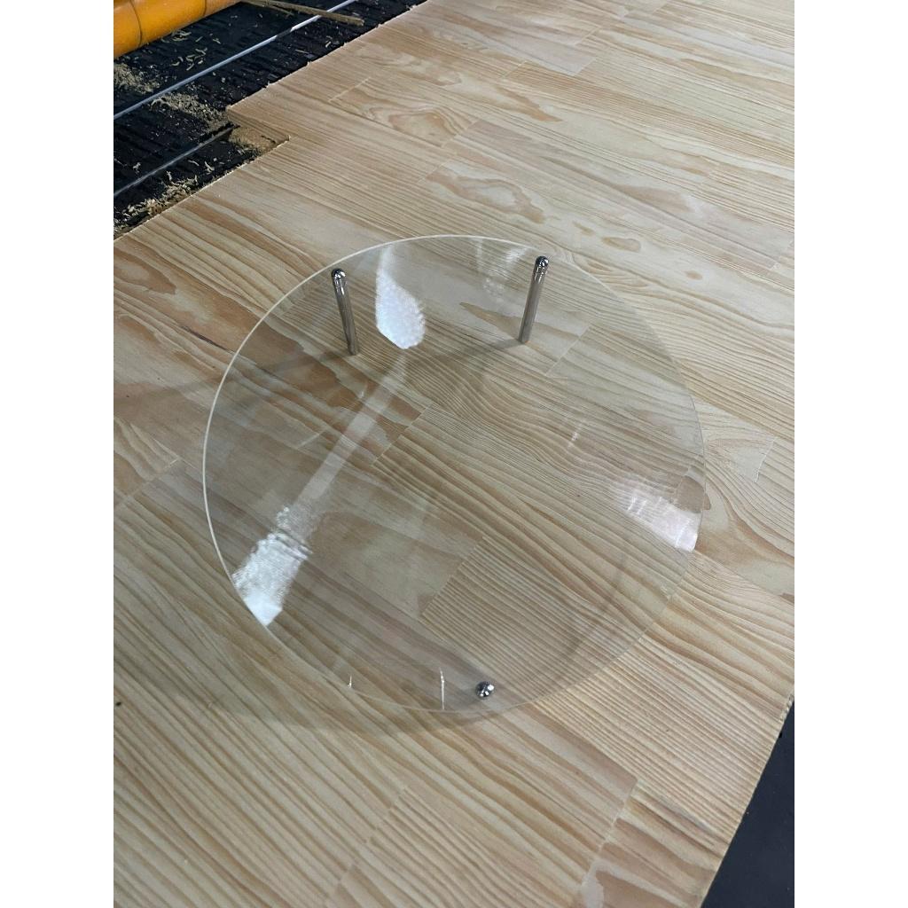 Khung ảnh để bàn mica hình tròn, trong suốt đường kính 30cm