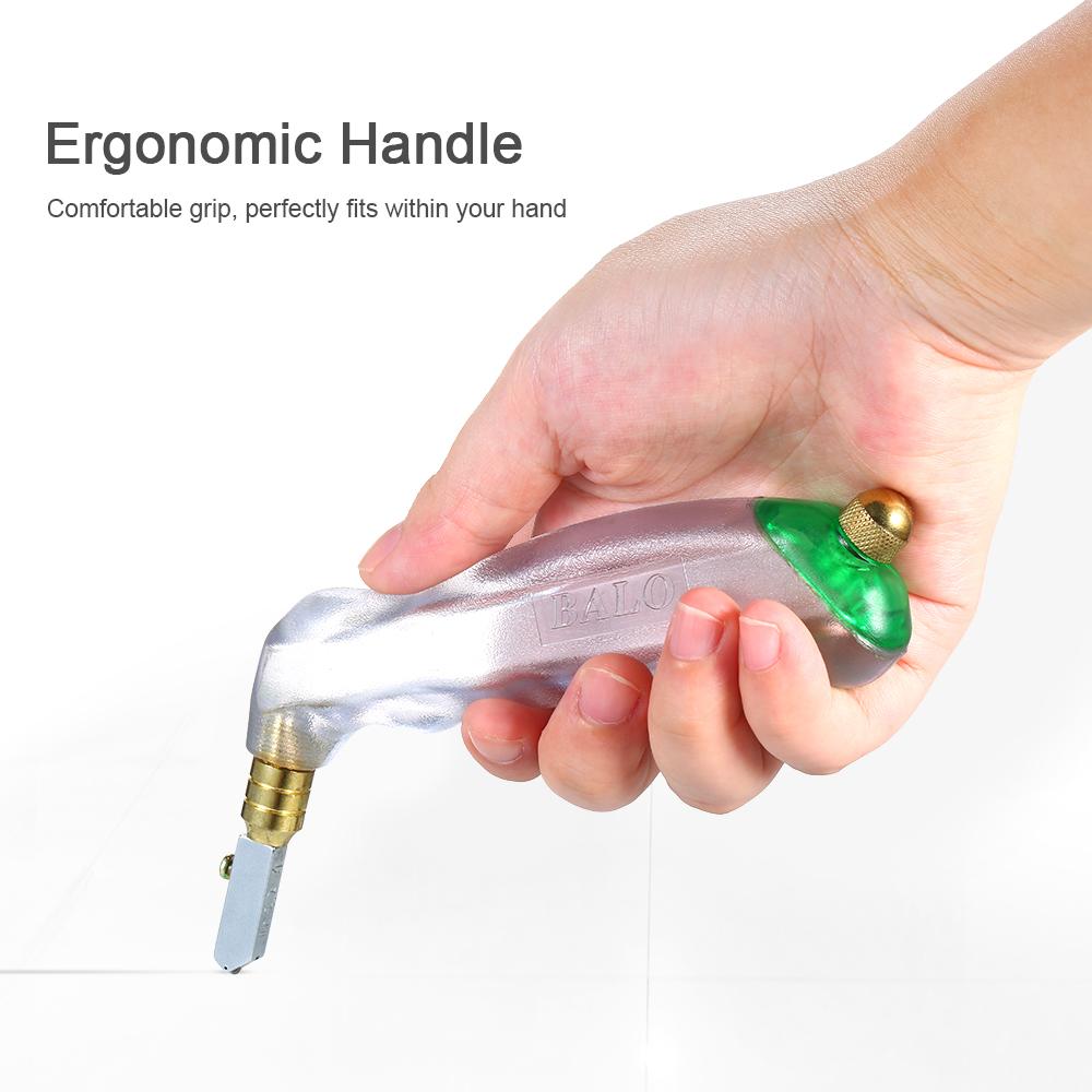 Máy cắt kính cầm tay với Đầu dao bằng thép không gỉ và Bánh xe kim cương, độ cắt dày 10mm