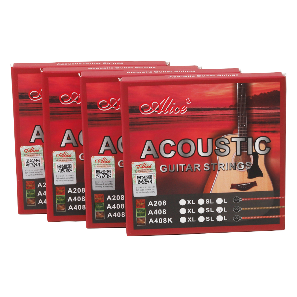 Bộ 6 Dây Đàn Guitar Acoustic Alice A208 ( Kèm 3 Pick Alice AP-100Q )