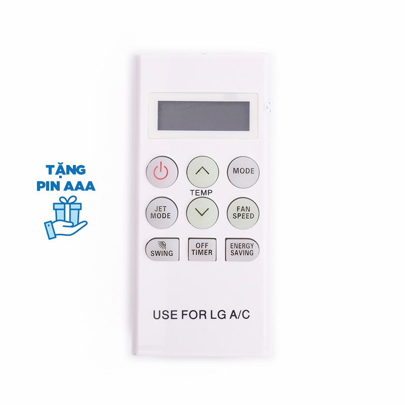 Remote điều khiển cho điều hoà LG 1 &amp; 2 chiều loại nhỏ tặng kèm pin