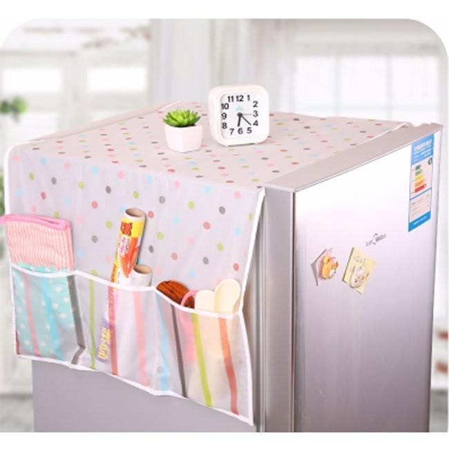 Bạt phủ tủ lạnh kèm túi 2 bên