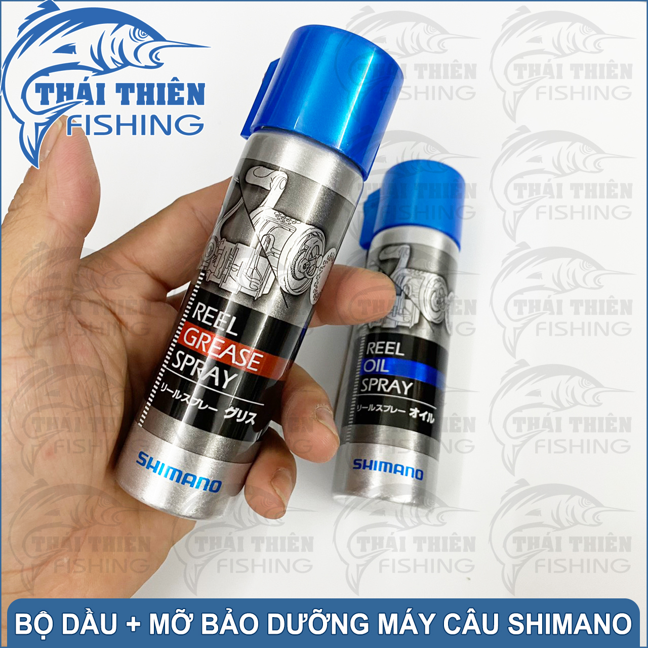 Bộ Dầu Máy Mỡ Bò Dùng Bảo Dưỡng Máy Câu Cá Đứng Ngang Simano SP-013A / SP-023A