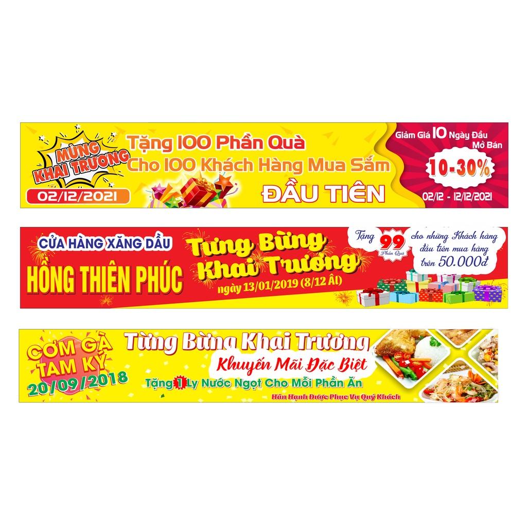 IN BĂNG RÔN KHAI TRƯƠNG NỘI DUNG THEO YÊU CẦU_DECAL VIP