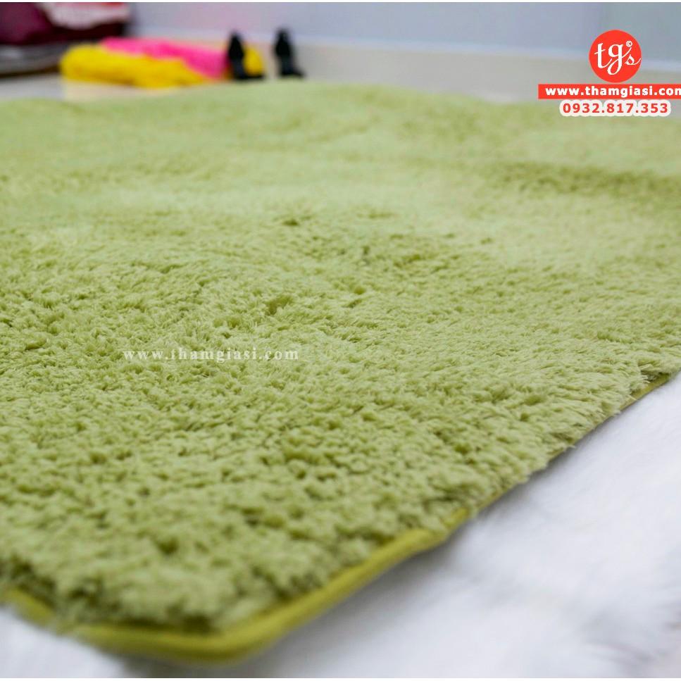 Thảm Lông Cừu Màu Xanh Lá Mạ | Thảm Trang Trí Phòng Khách - Phòng Ngủ - Thảm Trải Sofa - Thảm Dành Cho Bé