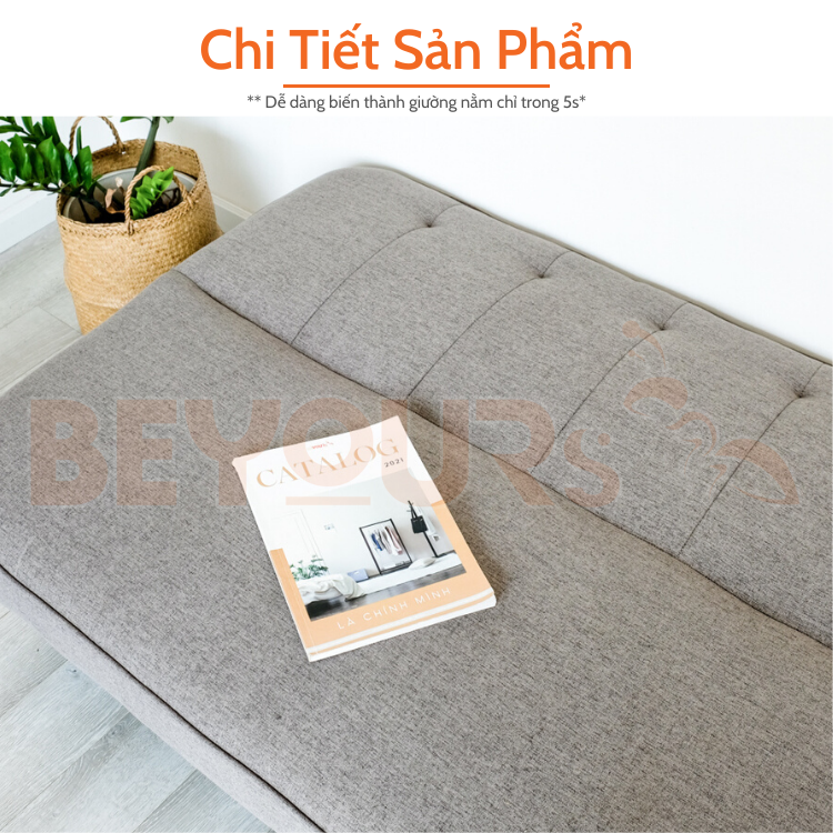 Ghế Sofa Giường Vải Thông Minh BEYOURs Bumbee Sofa Bed Đa Năng Nội Thất Phòng Khách - Xám