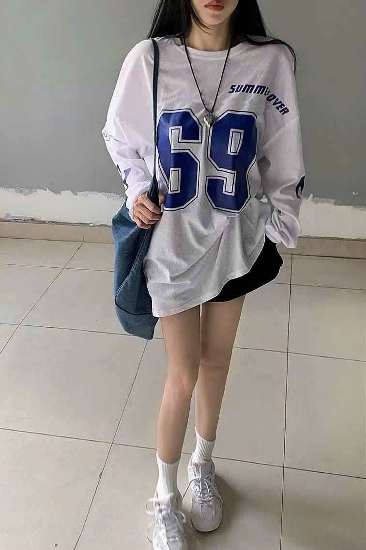 Mẫu mới siêu hot nha khách ơi Áo Sweater in Số 69 Form Rộng Nỉ Bông Dáng Oversize Nam Nữ Unisex