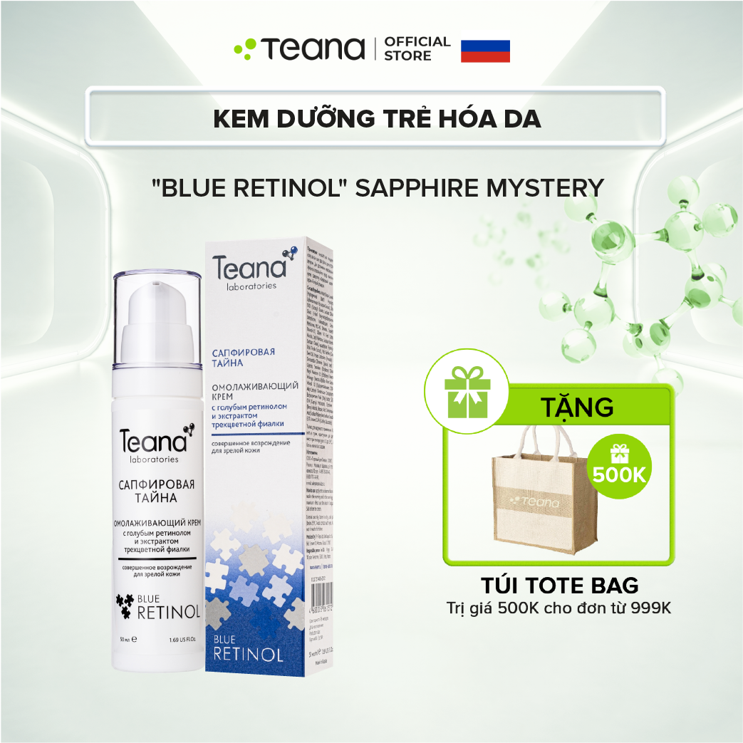 Kem dưỡng Teana Rejuvenating Cream Sapphire Mystery trẻ hóa da với Blue Retinol