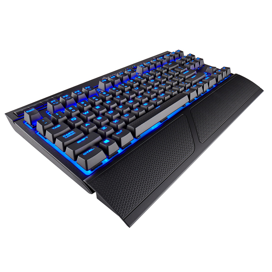 Bàn Phím Cơ Không Dây Corsair K63 LED Blue Cherry MX Red Switch Tenkeyless - Hàng Chính Hãng