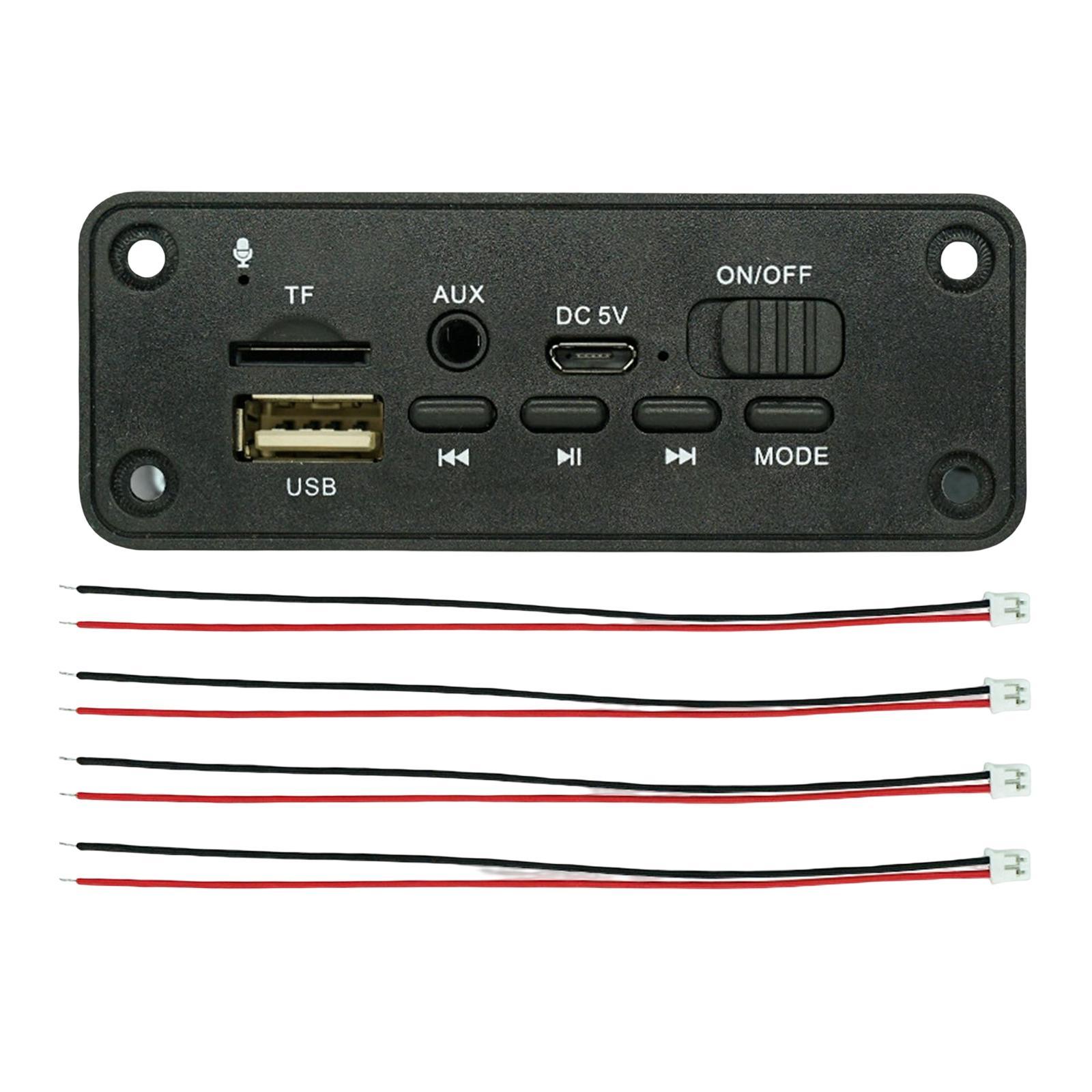 Bluetooth 5.0 MP3 Player Decoding Board Amplifier Speaker for DIY Speaker MP6