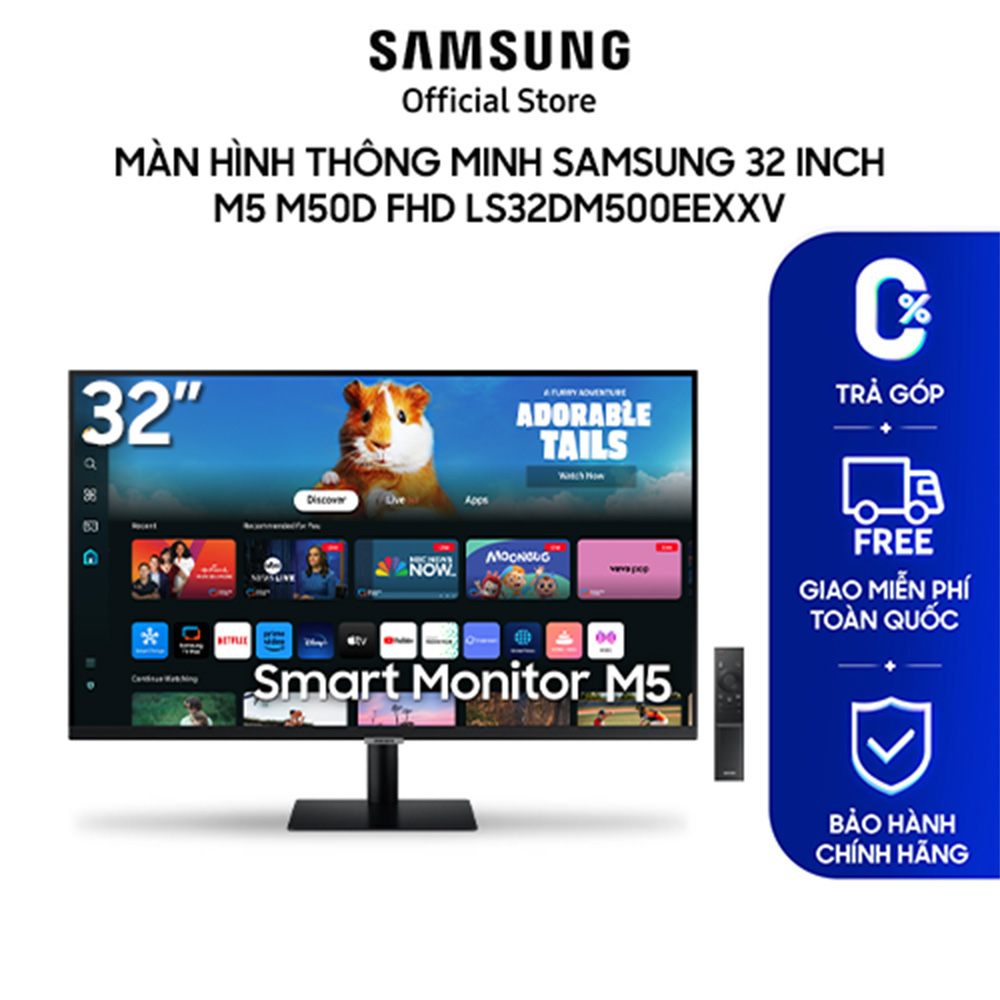 Màn Hình Samsung 32 inch M5 M50D FHD LS32DM500EEXXV - Hàng chính hãng